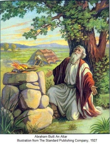 Praying in the morning